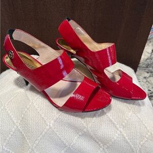 Michael Kors Rochelle Rhubarb Red Heels